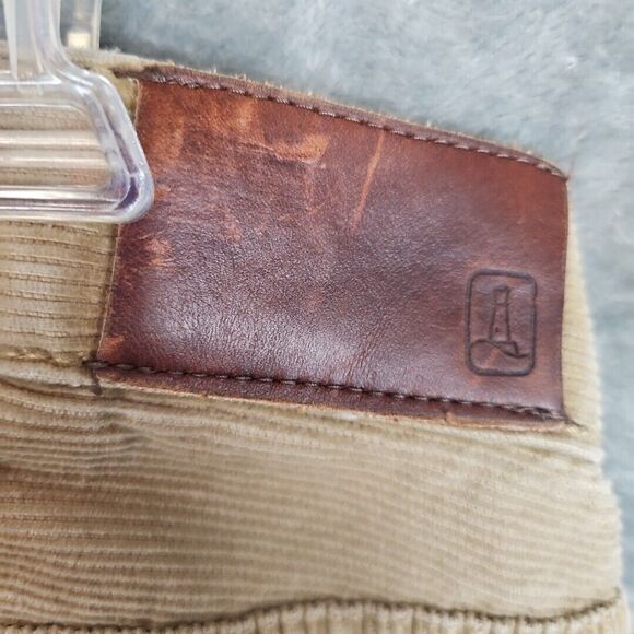 Lands' End Mens Traditional 38 Long 5 Pocket Corduroy Pants beige tapered - Picture 7 of 11